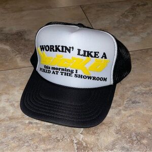 Sicko Showroom Trucker Hat Black/White/Yellow - One Size - Snapback